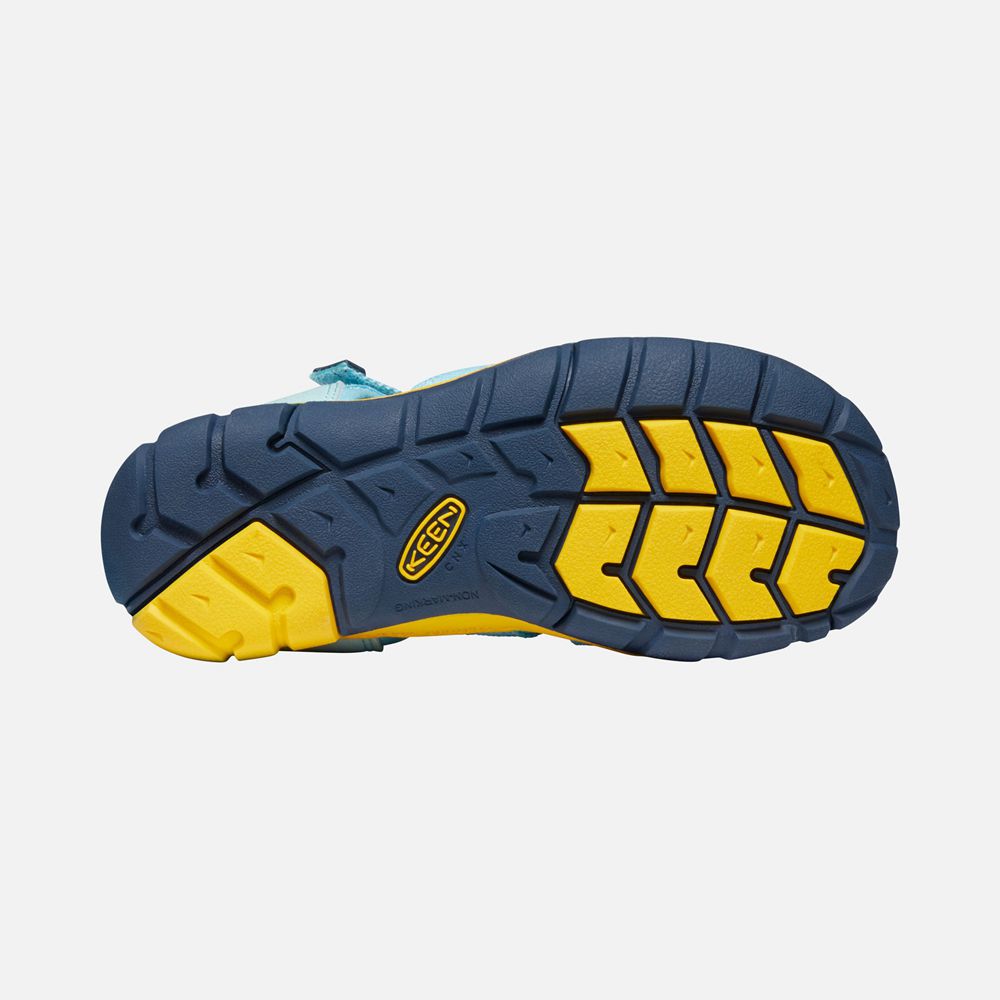 Sandalias Keen Mexico Azules/Amarillos - Niños Seacamp Ii Cnx - AJ3851904